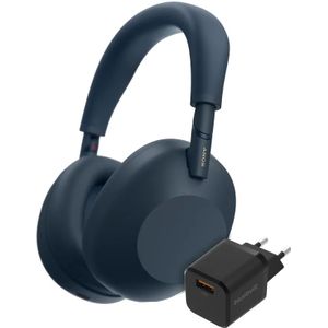 Sony WH-1000XM6 Blauw + BlueBuilt Quick Charge Oplader