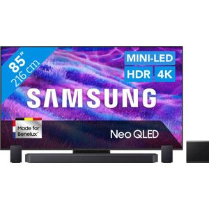 Samsung 85" Neo QLED QN80F 4K (2025) + Samsung HW-Q990F Zwart