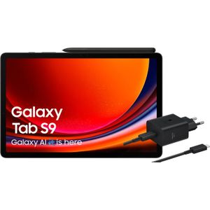 Samsung Galaxy Tab S9 11 inch 256GB Wifi Zwart + Oplaadpakket