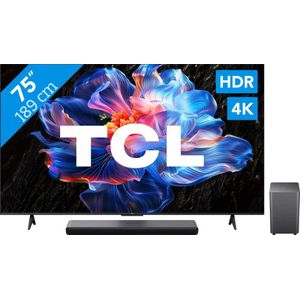 TCL 75" Led P61K 4K (2025) + TCL S55H 2.1 Soundbar