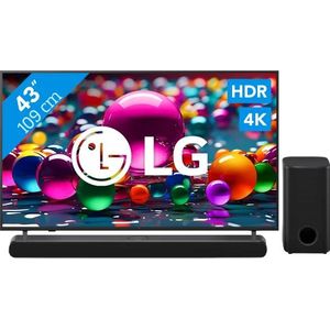 LG 43" 4K Smart UA75 + LG DS77TY