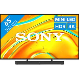 Sony Bravia 5 65" XR Mini-led (2025) + Sony HT-S2000 Zwart