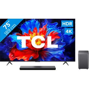 TCL 75" QLED P81K 4K (2025) + TCL S55H 2.1 Soundbar