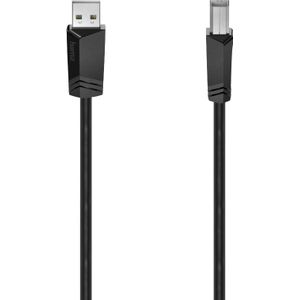 Hama Usb A naar Usb B Kabel 3m Kunststof Zwart