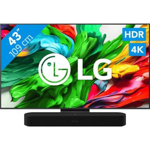 LG 43" QNED86 EVO 4K (2025) + Sonos Beam Gen2 Zwart