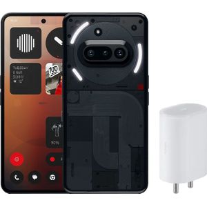 Nothing Phone (3a) 128GB Zwart 5G + Nothing Power Delivery Oplader 45W Wit