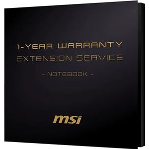 MSI 1 Year Warranty Extension Service for notebooks