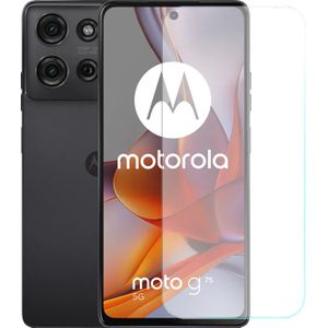 Motorola Moto G75 256GB Zwart 5G + Just in Case Tempered Glass Screenprotector
