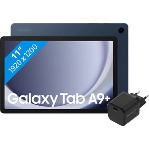 Samsung Galaxy Tab A9 Plus 11 inch 6GB/128GB Wifi Blauw + BlueBuilt Oplader