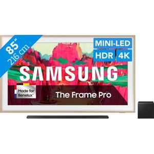 Samsung 85" The Frame Pro LS03FW (2025) + Samsung HW-S800D Zwart (2024)
