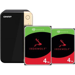 QNAP TS-264-8G + Seagate Ironwolf 4TB Duo pack