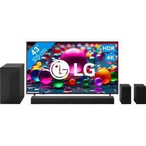LG 43" 4K Smart UA75 + LG DS60TR