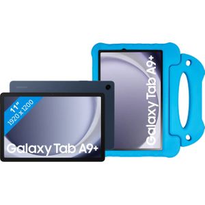 Samsung Galaxy Tab A9 Plus 11 inch 6GB/128GB Wifi Blauw + BlueBuilt Kids Cover Blauw