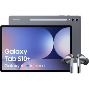 Samsung Galaxy Tab S10 Plus 12,4 inch 256GB Wifi en 5G Grijs + Galaxy Buds3 Pro Zwart