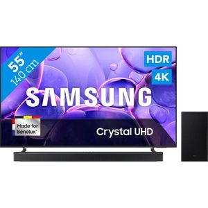 Samsung 55" Crystal UHD U8070F (2025) + Samsung HW-B750F Zwart