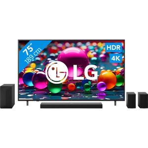 LG 75" 4K Smart UA75 + LG DS70TR