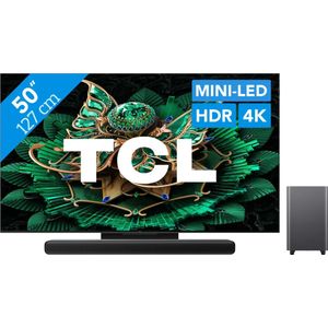 TCL 50" QD Mini-led C71K 4K (2025) + TCL S55H 2.1 Soundbar