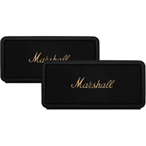 Marshall Middleton - Duo Pack - Speakers - Zwart en Messing - 360 Graden Geluid - IP67 Waterdicht
