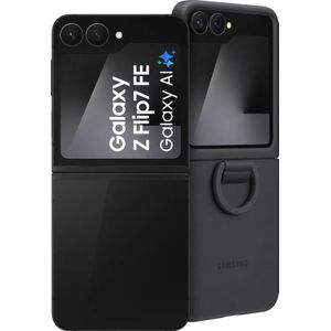 Samsung Galaxy Z Flip 7 FE 128GB Zwart 5G + Samsung Siliconen Back Cover Zwart