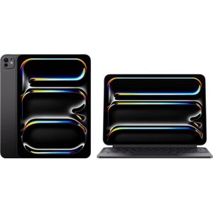 Apple iPad Pro (2024) 11 inch 256GB Wifi Zwart + Apple Magic Keyboard QWERTY