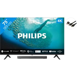 Philips 75PUS7009  + Soundbar + Hdmi kabel
