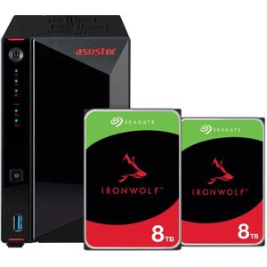 ASUSTOR AS5402T + Seagate Ironwolf 16TB (2x8TB)