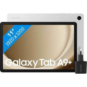Samsung Galaxy Tab A9 Plus 11 inch 128GB Wifi Zilver + BlueBuilt Oplader