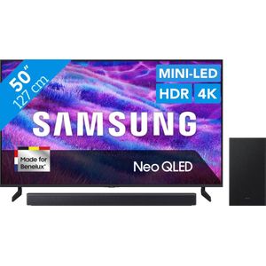 Samsung 50" Neo QLED QN82F 4K (2025) + Samsung HW-B450F Zwart
