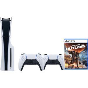 PlayStation 5 Slim Disc Edition - Gameconsole - Wit - 1 Terabyte - Inclusief Extra Controller