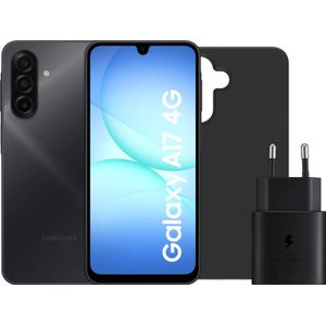 Samsung Galaxy A17 128GB Zwart 4G + Accessoirepakket