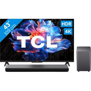 TCL 43" Led P61K 4K (2025) + TCL S55H 2.1 Soundbar