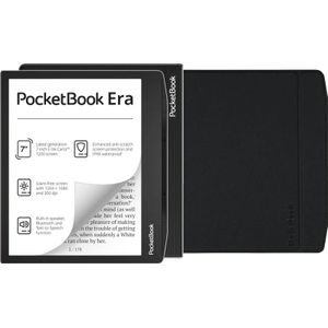 PocketBook Era 16GB Zilver + Flip Book Case Zwart
