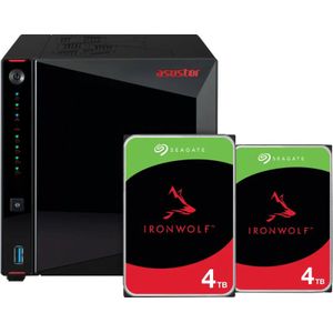 ASUSTOR AS5404T + Seagate Ironwolf 8TB (2x4TB)