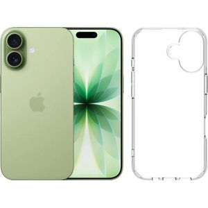 Apple iPhone 17 512GB Groen + BlueBuilt Protective Back Cover Transparant