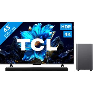 TCL 43" QLED P71K 4K (2025) + TCL S55H 2.1 Soundbar