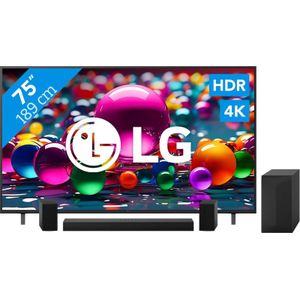 LG 75" Smart UA75 4K (2025) + LG DS60TR