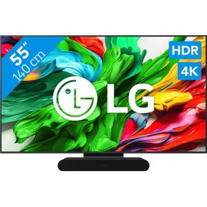LG 55" QNED86 EVO 4K (2025) + Sonos Ray Zwart