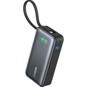 Anker Nano Powerbank 10000 mAh - Ingebouwde USB-C Kabel