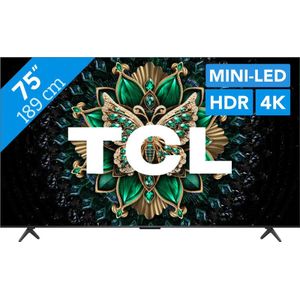TCL - 75C61K - LED-tv - 75 inch - QD Mini-led - 4K