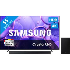Samsung 55" Crystal UHD U8070F (2025) + Samsung HW-B66CF Zwart
