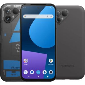 Fairphone 5 256GB Transparant 5G + Fairphone Protective Back Cover Zwart