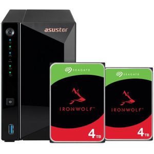 ASUSTOR AS3302T v2 + Seagate Ironwolf 8TB (2x4TB)