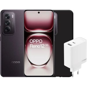 OPPO Reno12 256GB Zwart 5G + Accessoirepakket