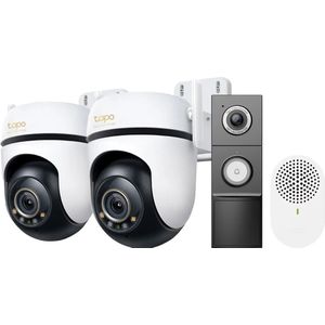 TP-Link Tapo C530WS Duo Pack + D235 Smart Battery & Wired Doorbell