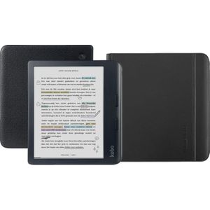 Kobo Libra Colour Zwart + Notebook Sleep Cover Zwart
