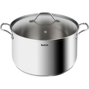 Tefal Intuition Soeppan 30 cm + Glazen Deksel 12L RVS - Duurzame en veelzijdige kookervaring