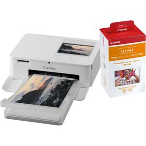Canon SELPHY CP1500 Wit + Canon RP-108 Inkt Cassette/Papier Set 108 vel