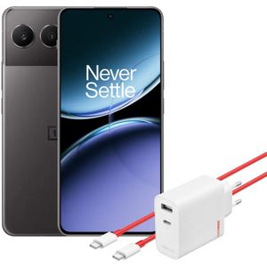 OnePlus Nord 4 256GB Zwart 5G + OnePlus SuperVOOC Oplader 80W met 2 Poorten