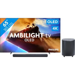 Philips Ambilight 65'' OLED760 4K (2025) + JBL Bar 500 M2 Zwart