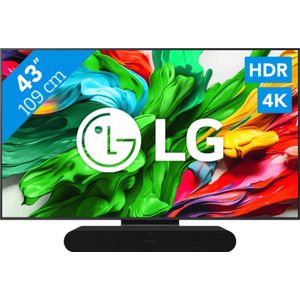 LG 43" QNED86 EVO 4K (2025) + Sonos Ray Zwart